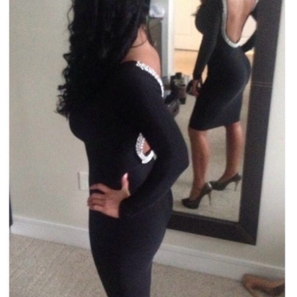 Windsor Black Dress with Silver Detail